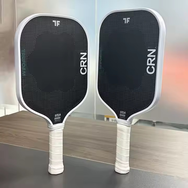 Custom heat-pressed Pickleball racket with CRBN-style high-density 100% ...